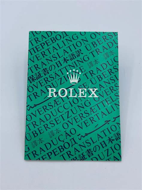 rolex translatio libretto booklet seriale y 2003|rolex watch model lookup.